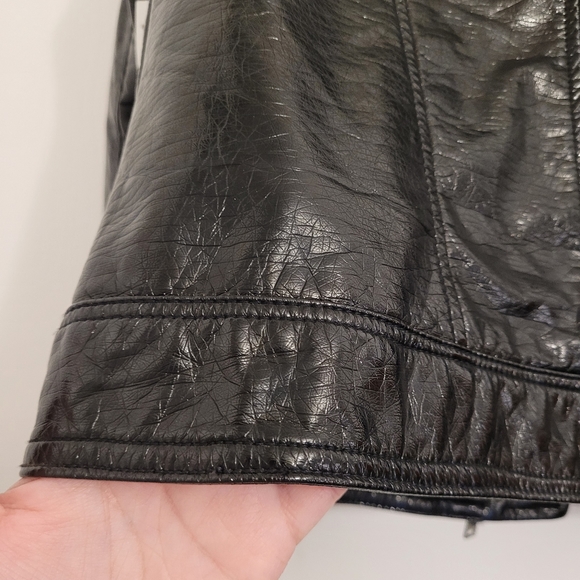 Ardenes Pleather Moto Jacket - Picture 4 of 6